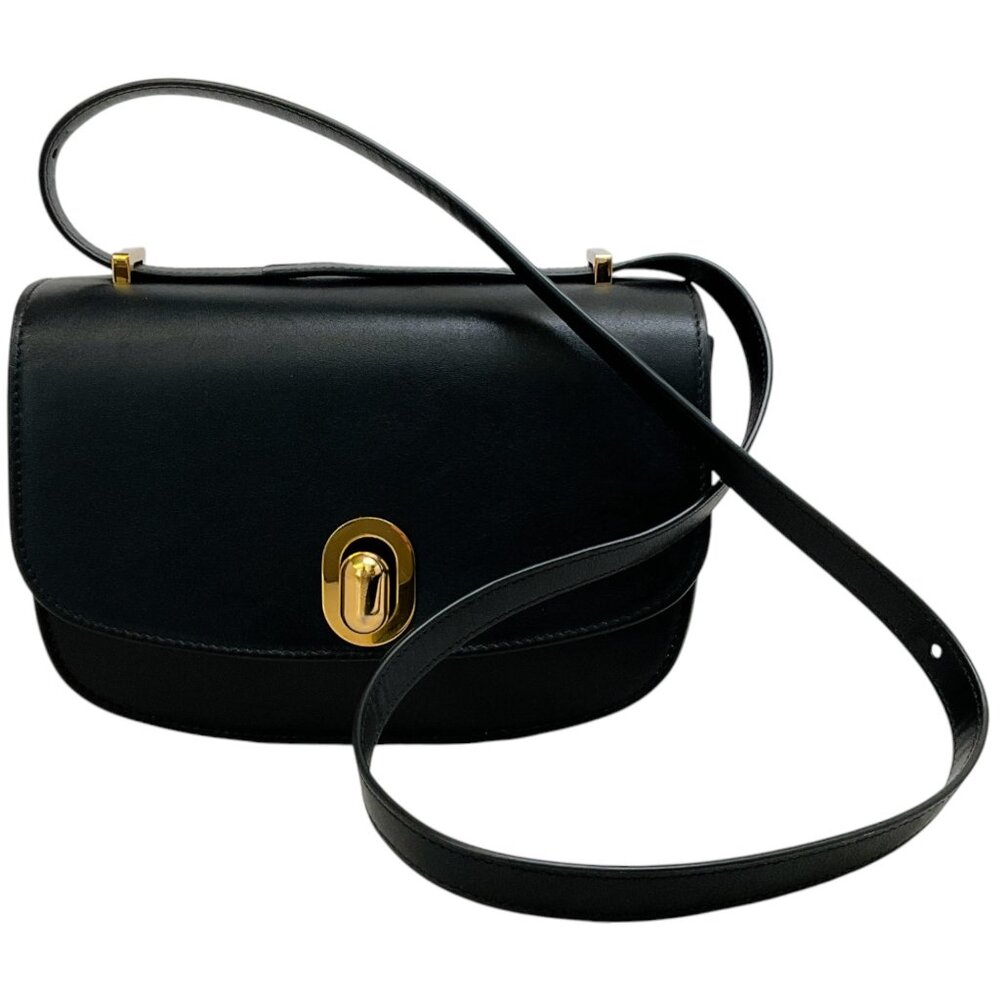 Savette Black Leather Tondo 22 Bag